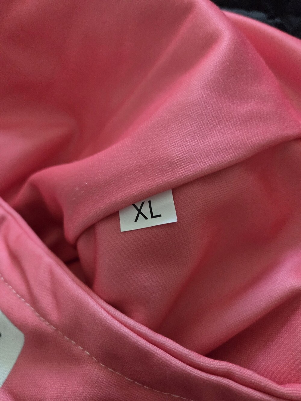 Womens Literally Just A Girl Graphic Pink White Hoodie Zip Up Size XL - Picture 7 of 9